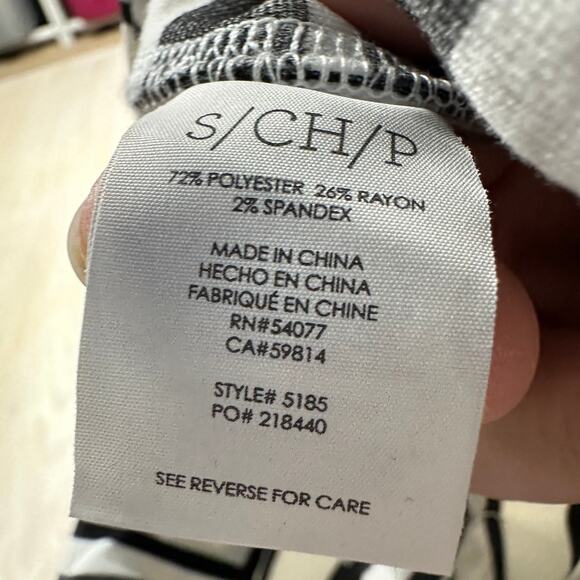 Cabi Grandstand Striped Stretch Knit Pockets Tie Front Skirt Style #5185 Small - Picture 9 of 14